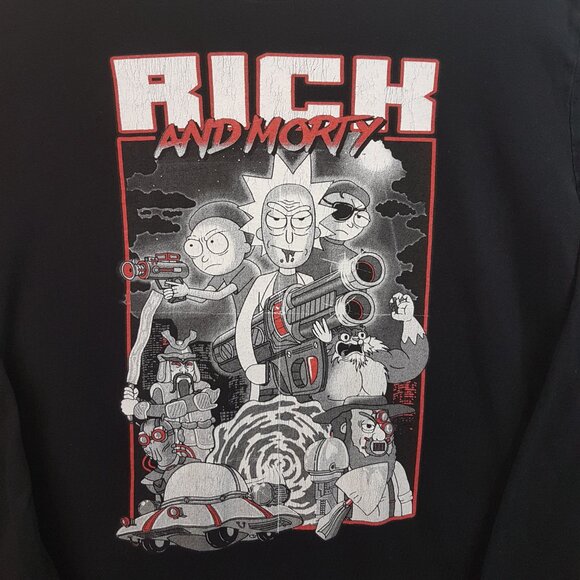 Vintage ADULT SWIM Rick and Morty Tee Shirt Large US L Cartoon Network Animation - Picture 5 of 13